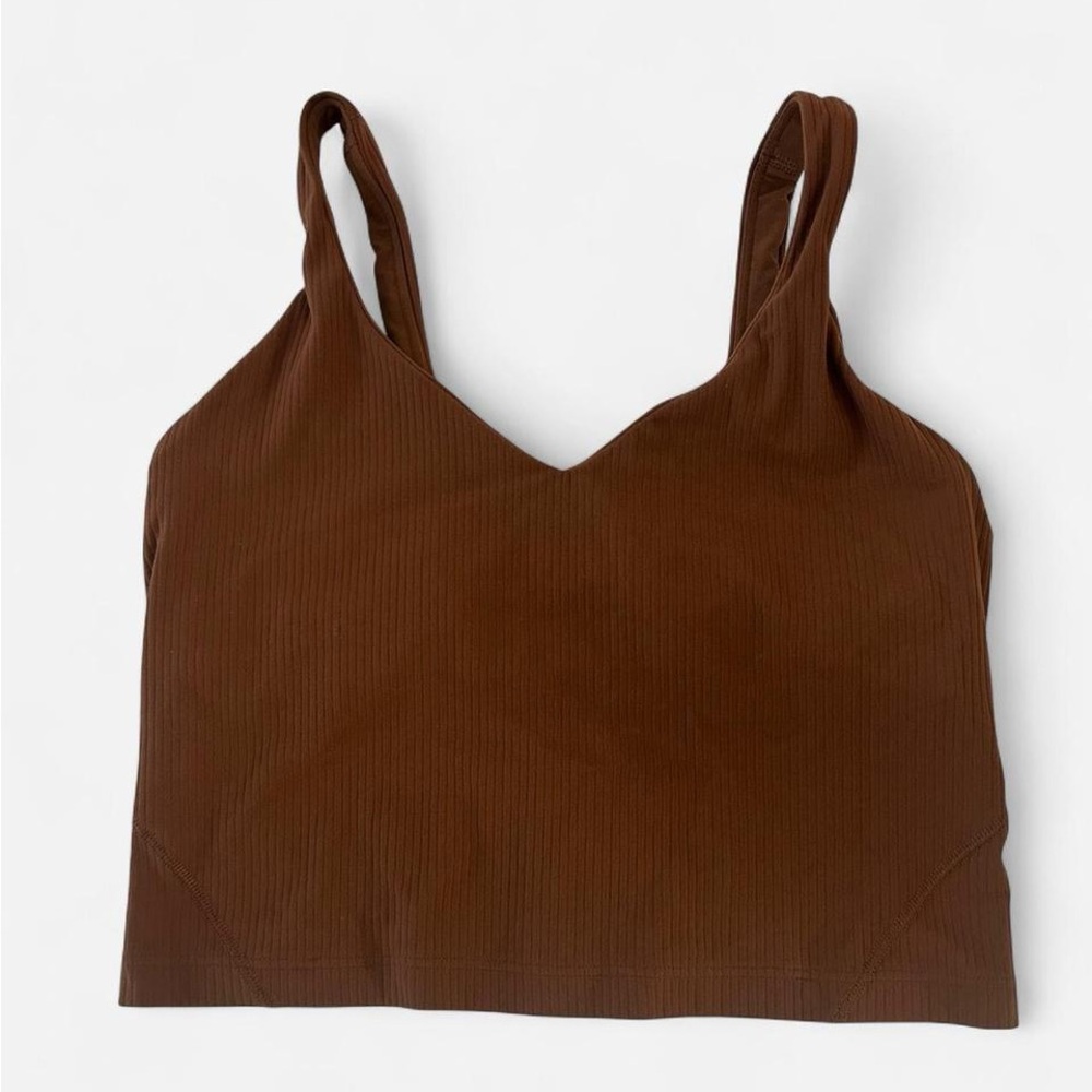 Lululemon Align Ribbed tank top Roasted brown size 6